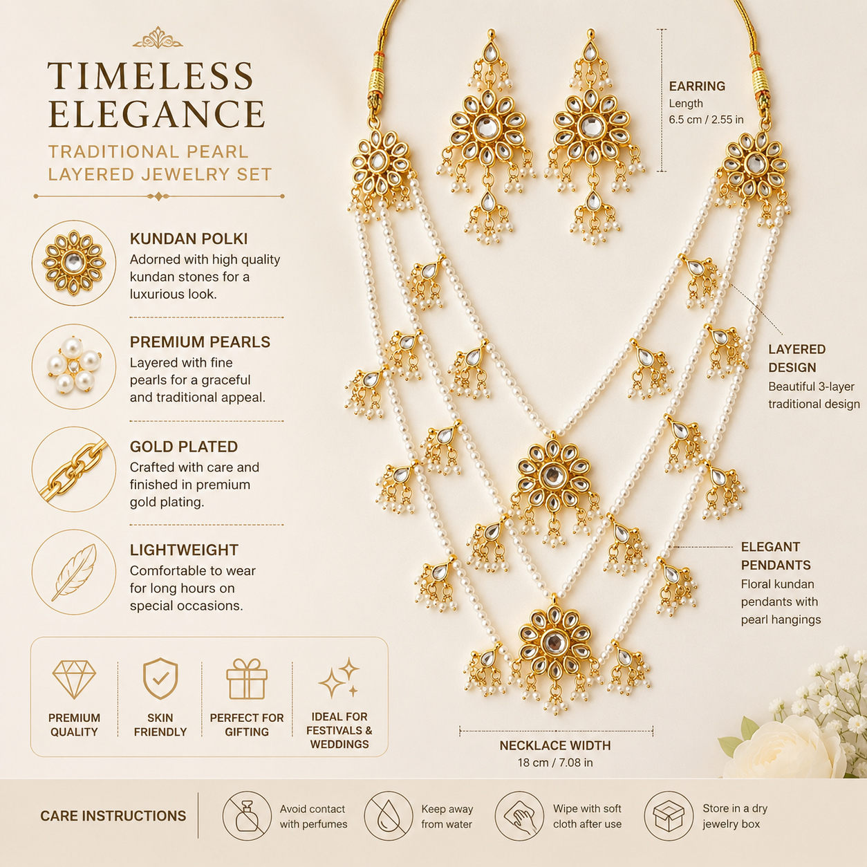 Pearl Layered Necklace Set, Kundan Necklace Set, Indian Bridal Jewellery, Pakistani Bridal Jewellery, Gold Plated Jewellery, Pearl Jewellery Set, Wedding Necklace Set, Traditional Jewellery, Ethnic Jewellery, Bridal Accessories, Festival Jewellery, Women's Jewellery Gift, Bridal Necklace, Layered Pearl Necklace, Faux Pearl Jewellery, Wedding Jewellery

