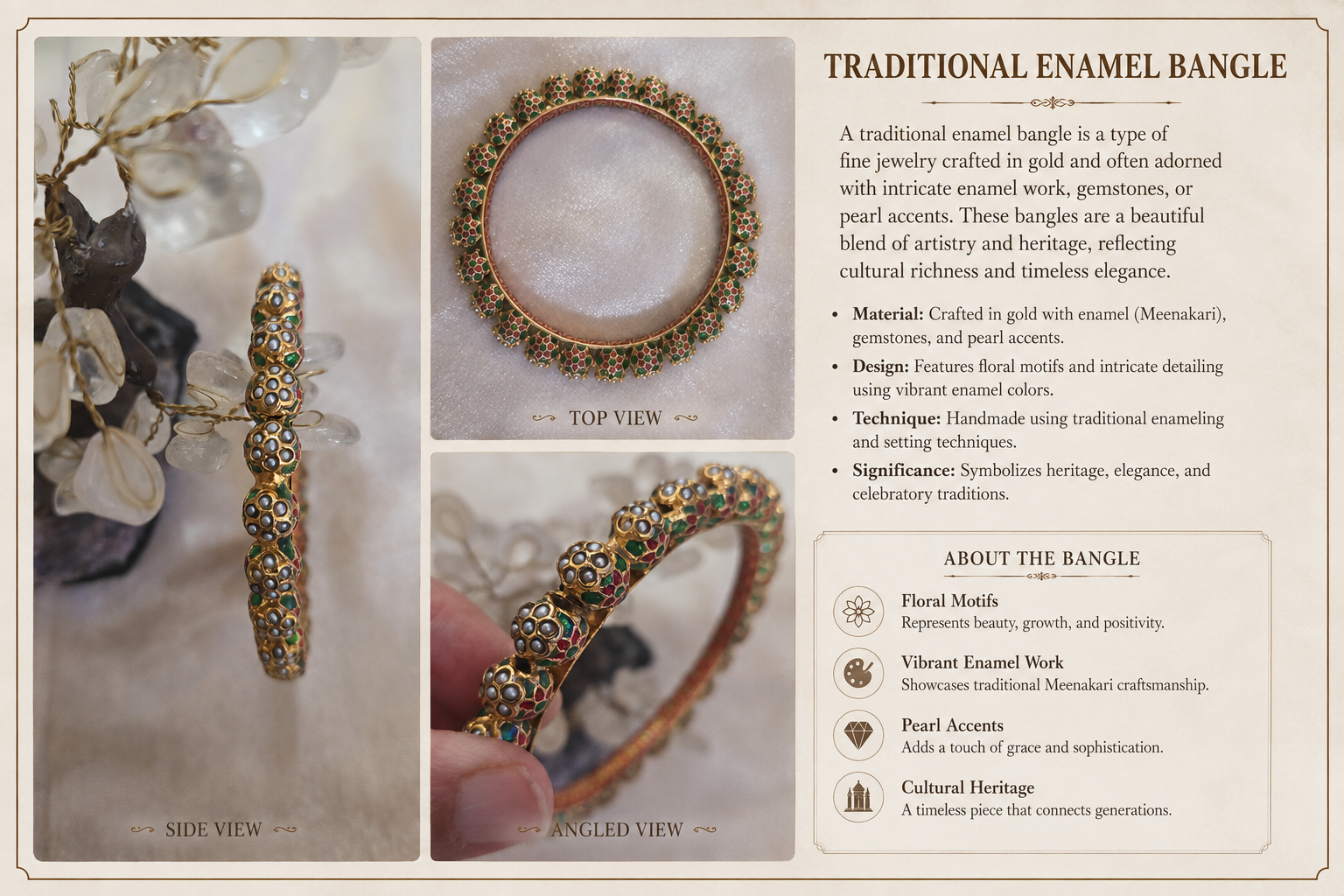 Meenakari Gold Bangle, Traditional Indian Bangle, Pakistani Jewellery, Bridal Bangle, Wedding Jewellery, Gold Tone Bangle, Handcrafted Meenakari Jewellery, Ethnic Bracelet, Festival Jewellery, Green Stone Bangle, Indian Bridal Jewellery, Luxury Bangle, Traditional Gold Bracelet, Heritage Jewellery