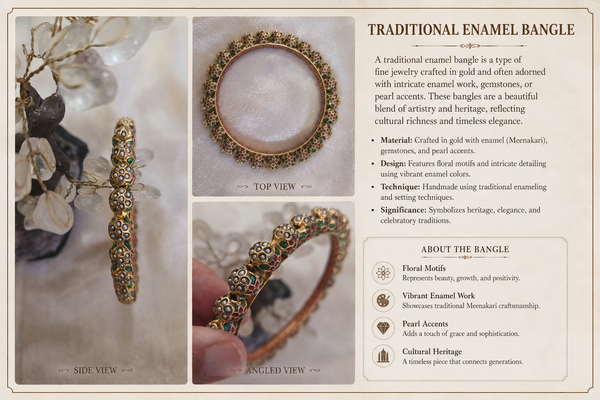 Meenakari Gold Bangle, Traditional Indian Bangle, Pakistani Jewellery, Bridal Bangle, Wedding Jewellery, Gold Tone Bangle, Handcrafted Meenakari Jewellery, Ethnic Bracelet, Festival Jewellery, Green Stone Bangle, Indian Bridal Jewellery, Luxury Bangle, Traditional Gold Bracelet, Heritage Jewellery