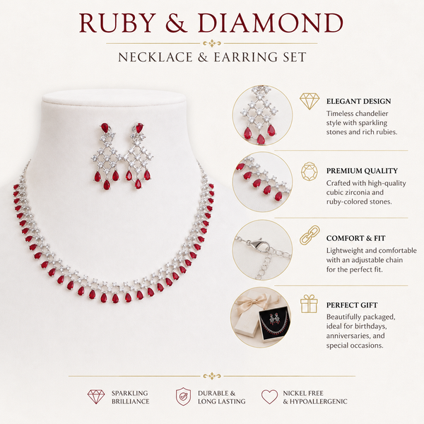 Cubic Zirconia Choker
Choker Necklace Set
Necklace and Earrings Set
Bridal Jewellery
Wedding Jewellery
Rhodium Plated Jewellery
Crystal Choker
Bridesmaid Jewellery
Evening Jewellery
Luxury Jewellery Set
Women's Jewellery Gift
Statement Necklace
Elegant Jewellery
