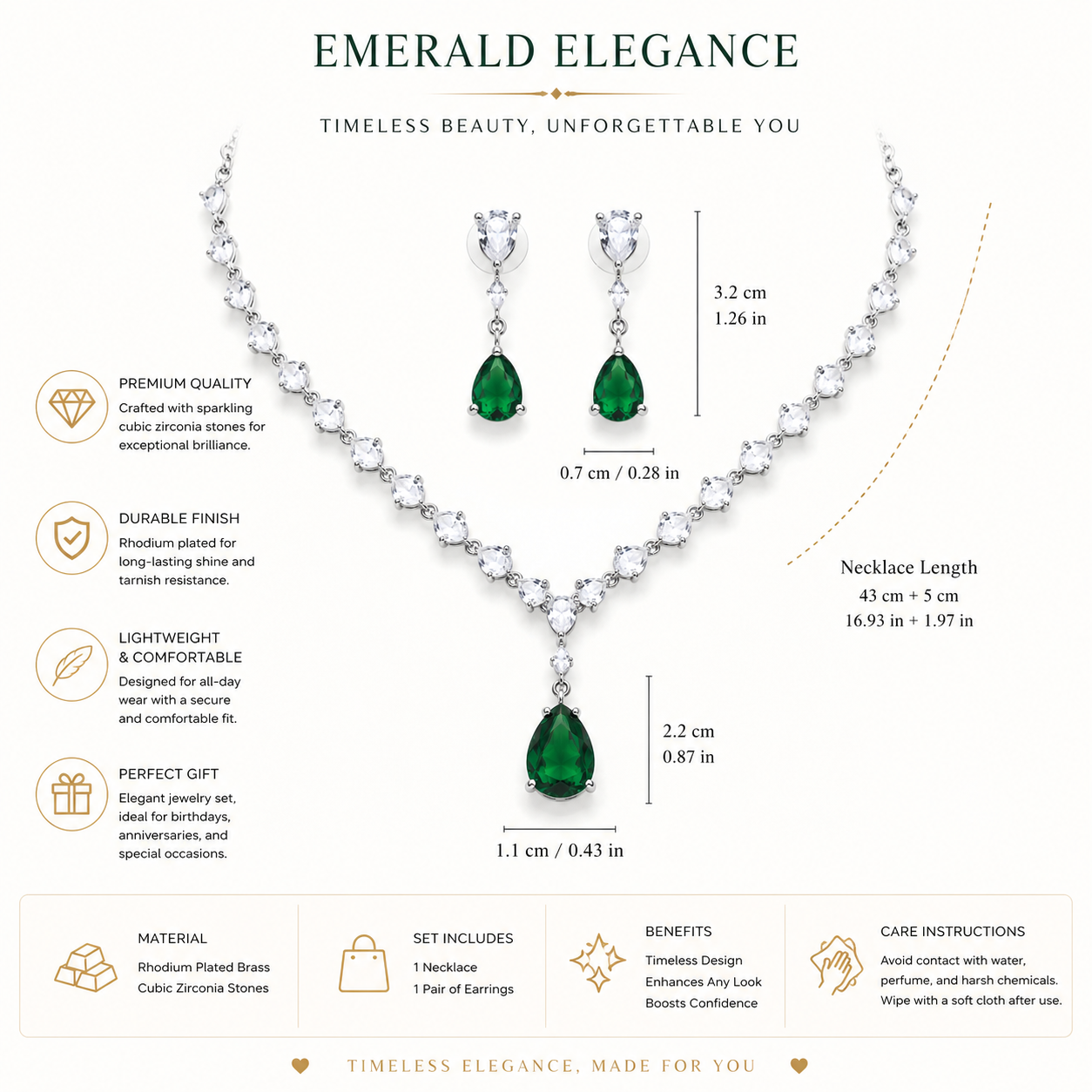 Cubic Zirconia Necklace Set
Necklace and Earrings Set
Rhodium Plated Jewellery
Bridal Jewellery
Wedding Jewellery
Crystal Necklace Set
Teardrop Necklace
Evening Jewellery
Bridesmaid Jewellery
Women's Jewellery Gift 
Formal Jewellery
Luxury Jewellery Set 
Statement Necklace
