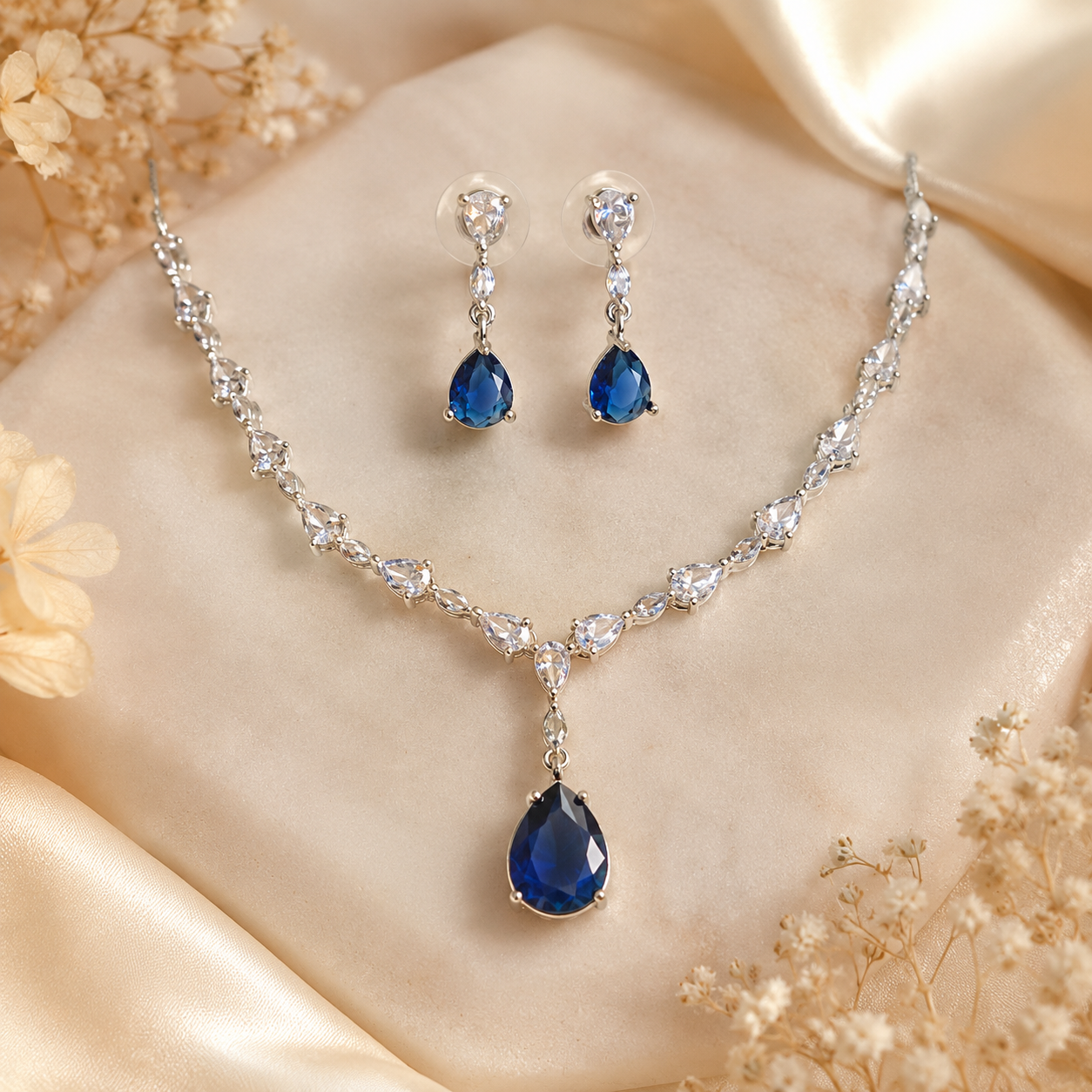 Cubic Zirconia Necklace Set
Necklace and Earrings Set
Rhodium Plated Jewellery
Bridal Jewellery
Wedding Jewellery
Crystal Necklace Set
Teardrop Necklace
Evening Jewellery
Bridesmaid Jewellery
Women's Jewellery Gift 
Formal Jewellery
Luxury Jewellery Set 
Statement Necklace Main image