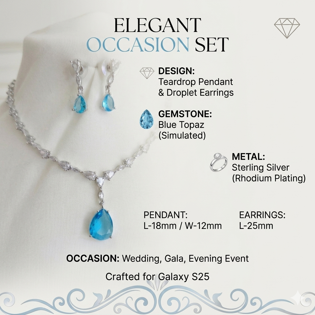 Cubic Zirconia Necklace Set
Necklace and Earrings Set
Rhodium Plated Jewellery
Bridal Jewellery
Wedding Jewellery
Crystal Necklace Set
Teardrop Necklace
Evening Jewellery
Bridesmaid Jewellery
Women's Jewellery Gift 
Formal Jewellery
Luxury Jewellery Set 
Statement Necklace