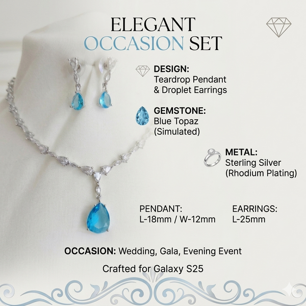 Cubic Zirconia Necklace Set
Necklace and Earrings Set
Rhodium Plated Jewellery
Bridal Jewellery
Wedding Jewellery
Crystal Necklace Set
Teardrop Necklace
Evening Jewellery
Bridesmaid Jewellery
Women's Jewellery Gift 
Formal Jewellery
Luxury Jewellery Set 
Statement Necklace