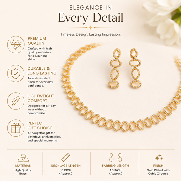 Crystal Necklace Set, Oval Crystal Jewellery, Silver Necklace Set, Gold Necklace Set, Bridal Jewellery, Wedding Jewellery, Evening Jewellery, Bridesmaid Jewellery, Crystal Earrings, Party Jewellery, Elegant Necklace Set, Women's Jewellery Gift, Gold Plated Jewellery, Silver Plated Jewellery, Formal Jewellery, Bridal Necklace

