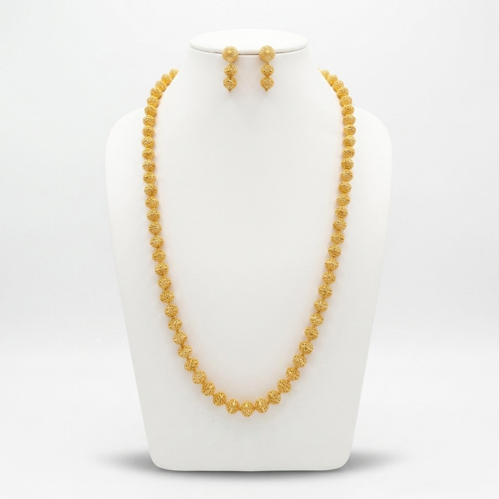 Indian Gold Necklace Set, Pakistani Jewellery Set, Gold Beaded Necklace, Traditional Jewellery, Bridal Jewellery, Ethnic Necklace Set, Filigree Bead Necklace, Wedding Jewellery, Festival Jewellery, Women's Jewellery Gift, Gold Tone Jewellery, Bridal Necklace, Gold Beads, Everyday Ethnic Wear, Party Jewellery, Indian Bridal Jewellery, Pakistani Bridal Jewellery

