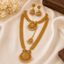Traditional Gold Necklace Set, Layered Necklace Set, Indian Wedding Jewellery, Pakistani Bridal Jewellery, Jhumka Earrings Set, Maang Tikka Set, Gold Plated Jewellery, Bridal Necklace Set, Wedding Jewellery, Ethnic Jewellery, Traditional Jewellery, Bridal Accessories, Luxury Gold Jewellery Set.